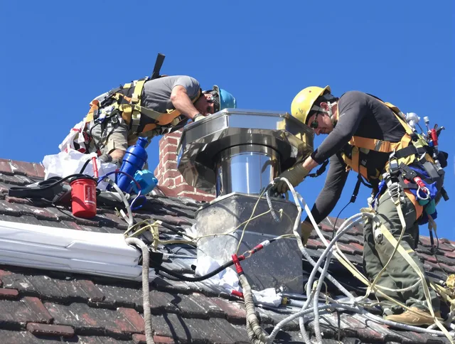 Protective chimney cap installed by West Whittier-Los Nietos Chimney Sweep in West Whittier-Los Nietos, CA