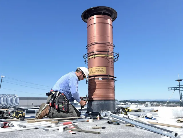 Installed chimney liner by West Whittier-Los Nietos Chimney Sweep in West Whittier-Los Nietos, CA