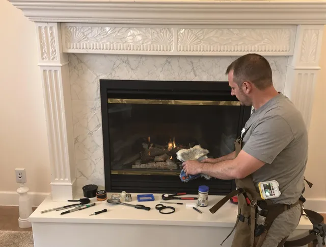 West Whittier-Los Nietos Chimney Sweep performing fireplace maintenance in West Whittier-Los Nietos, CA