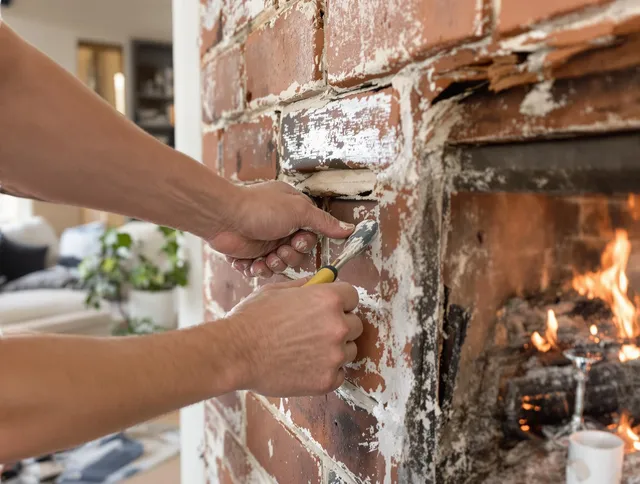 Routine fireplace repair by West Whittier-Los Nietos Chimney Sweep in West Whittier-Los Nietos, CA